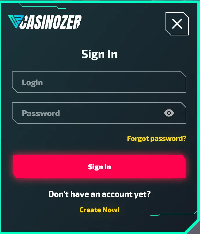 Connexion des membres du casino Zer